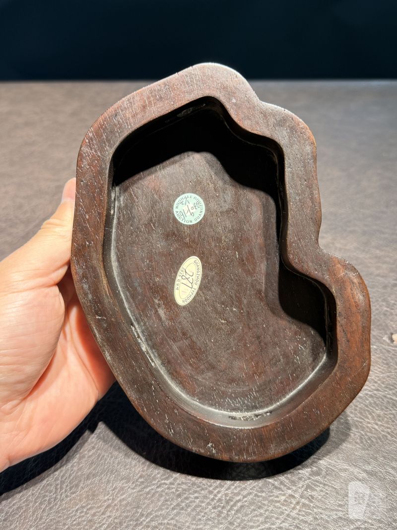 清康熙 孔雀蓝釉猫型瓷塑（配木座） - 图13